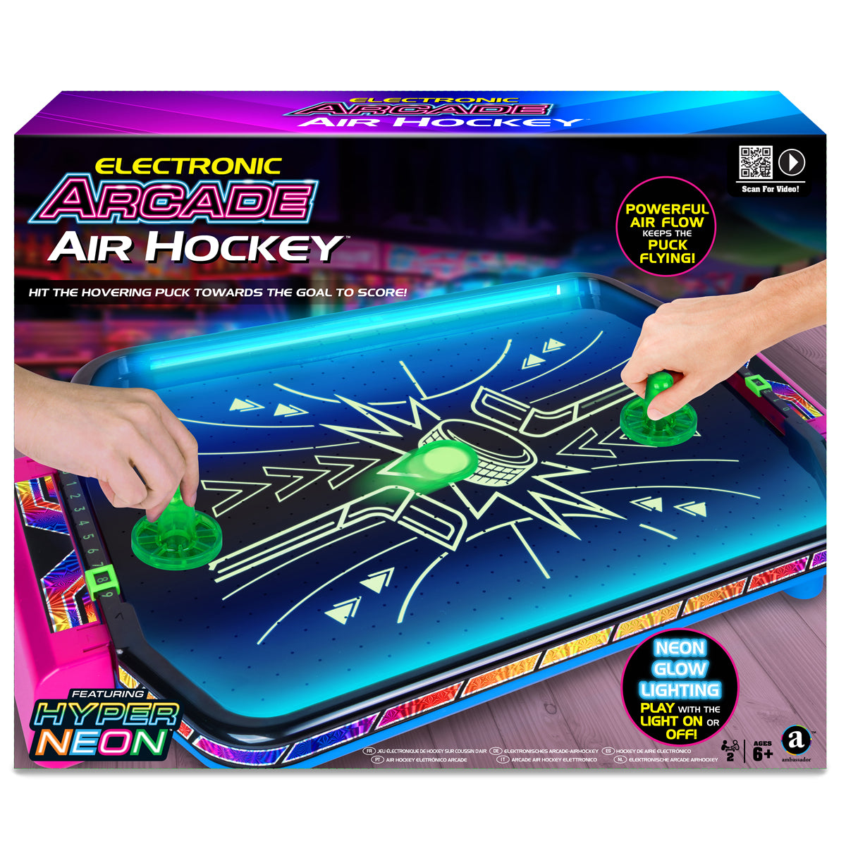 ELEKTRONISCHES AIRHOCKEY-ARCADE-SPIEL 🔶