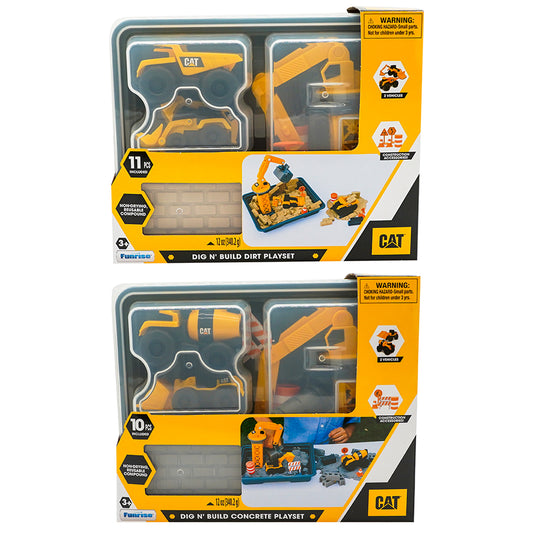 SET DE JEU VÉHICULES DE CONSTRUCTION CAT ASS. 🔶