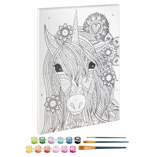 KIT PEINTURE SUR TOILE LICORNE 🔶