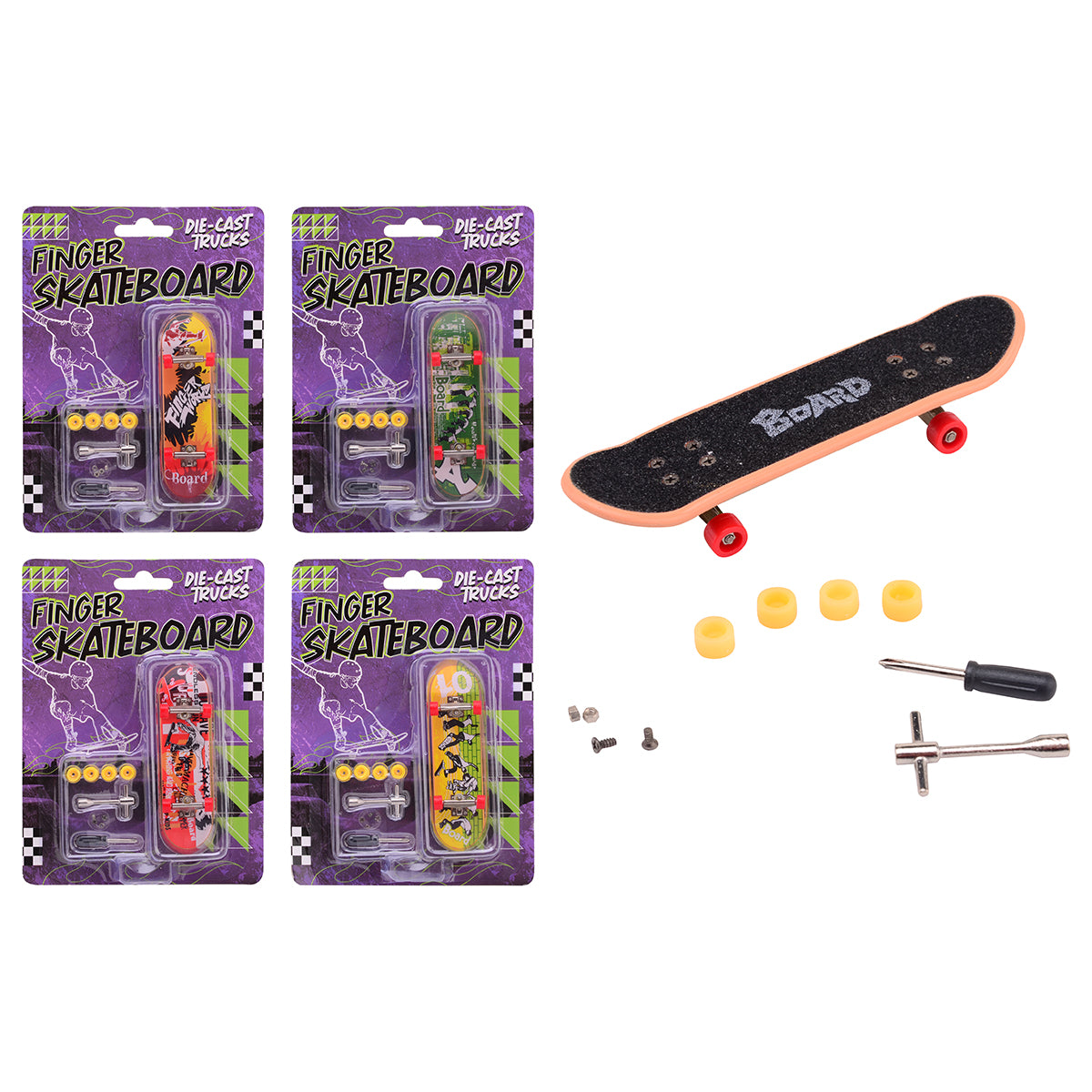 SKATEBOARD À DOIGT (ASSORTI) 🔶