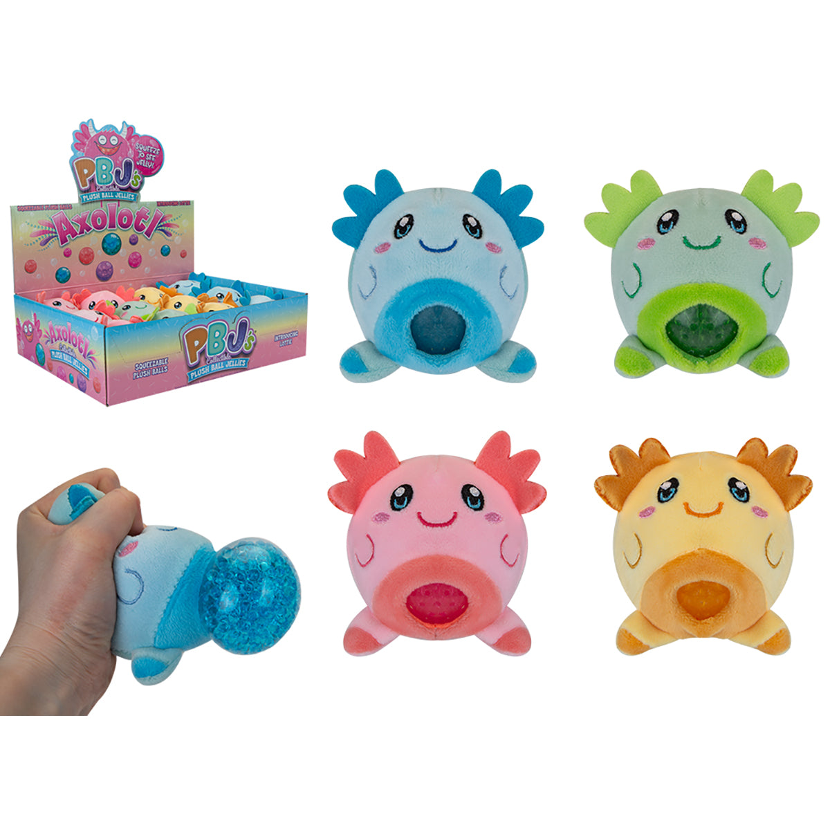 AXOLOTL QUETSCH-PLÜSCHTIER - SORTIERT 🔶