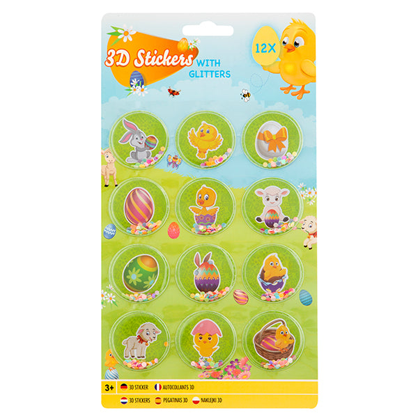 OSTEREIER-3D-STICKER MIT GLITZER 🔶