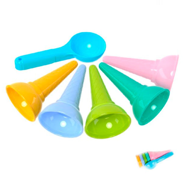 SET DE JEU AVEC SABLE ET GLACE 6 PIÈCES 11 CM 🔶