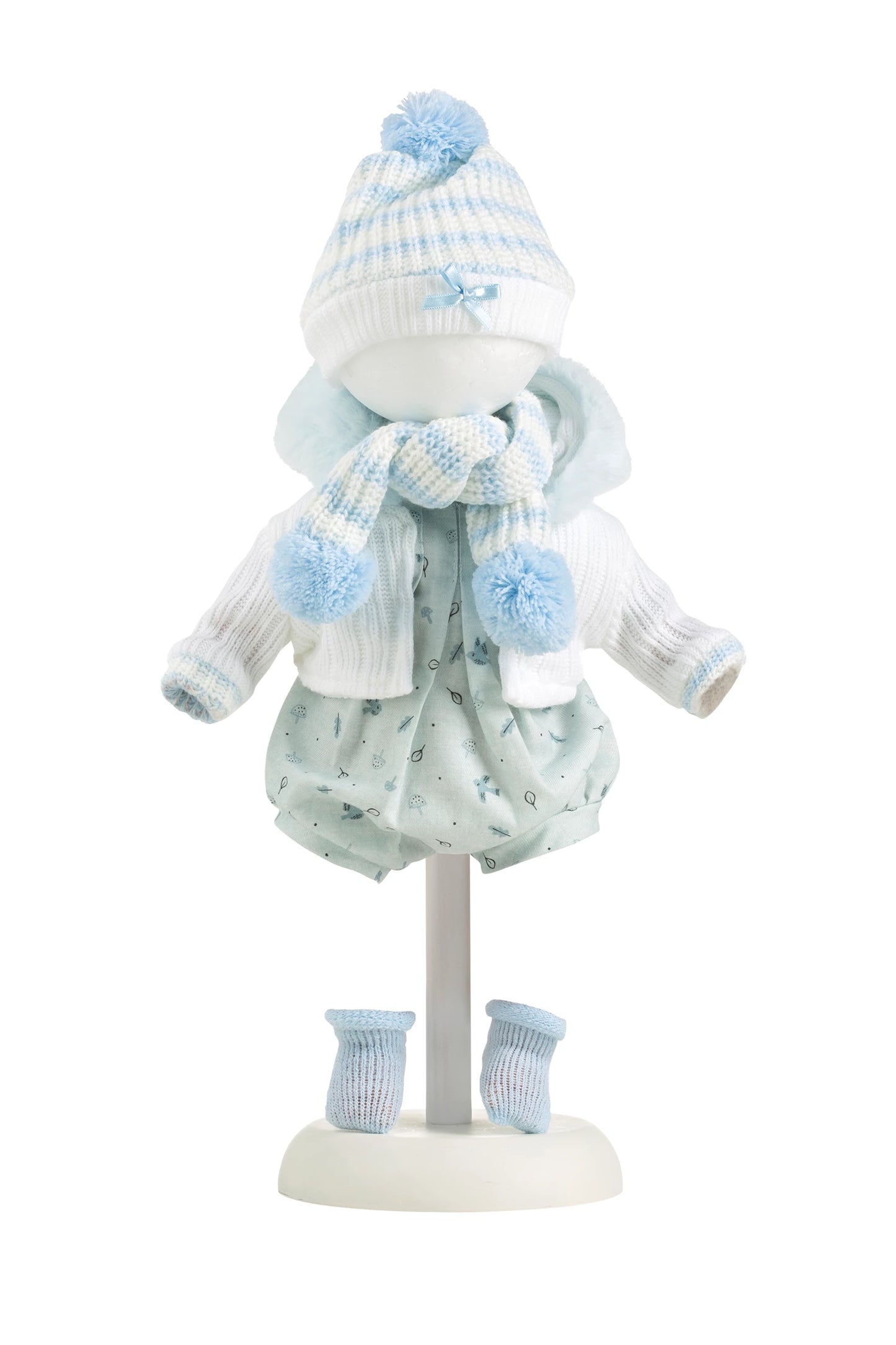BLAU-WEISSER OUTFIT, 38 CM