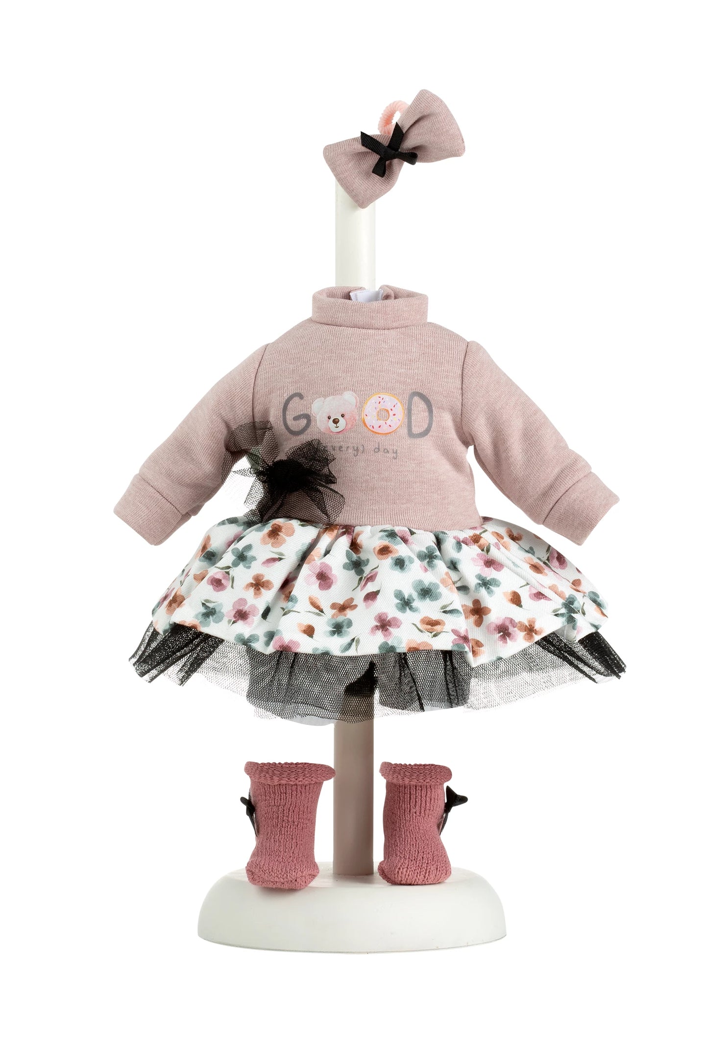 Tutu-Kleid-Set mit Blumen, 35 cm