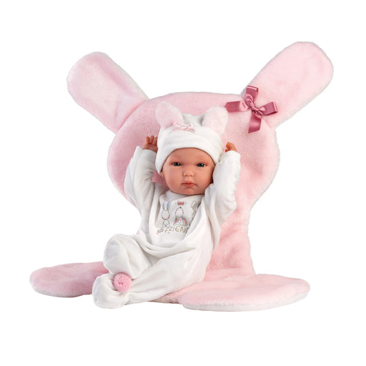 ROSANE BABYDECKE MIT HÄSCHEN 35CM