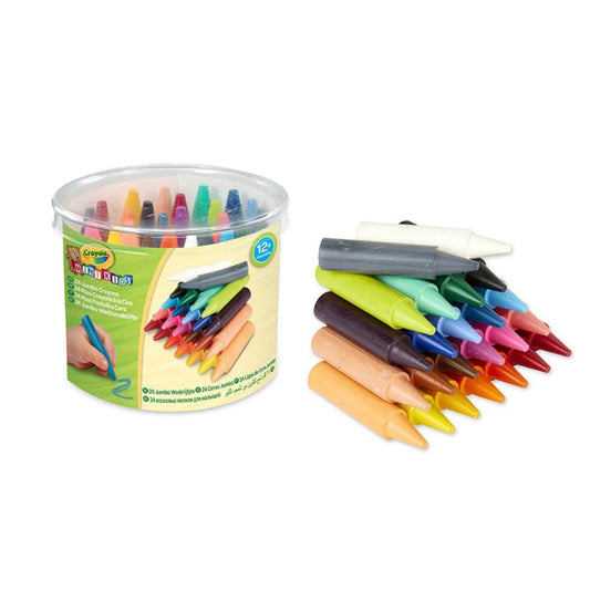 24 PASTELLI A CERA JUMBO