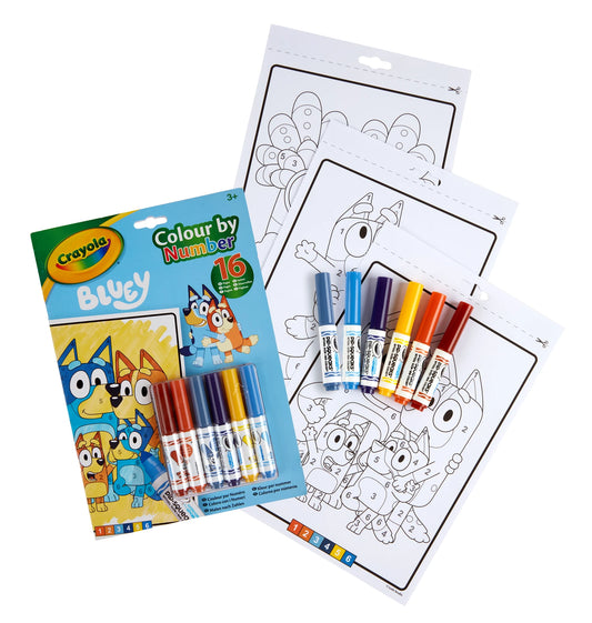 LIBRO DA COLORARE BLUEY DIPINGI CON I NUMERI