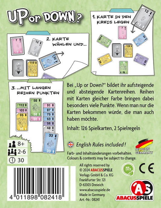 HOCH ODER RUNTER? (D)