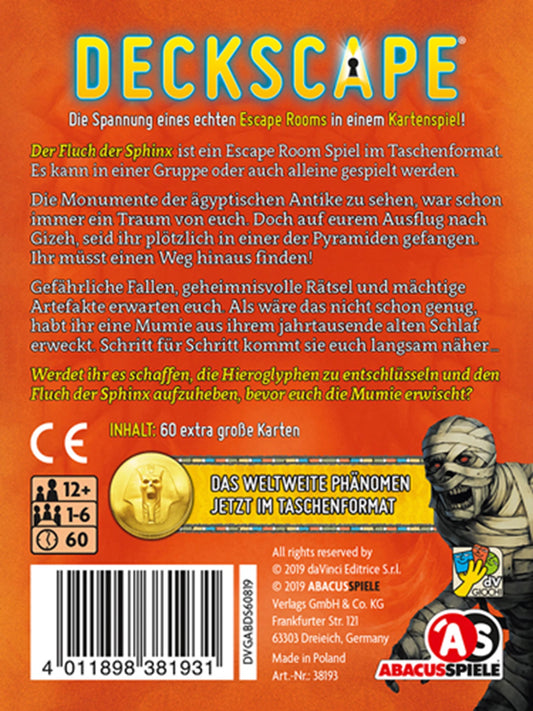 DECKSCAPE - DER FLUCH DER SPHINX (D)