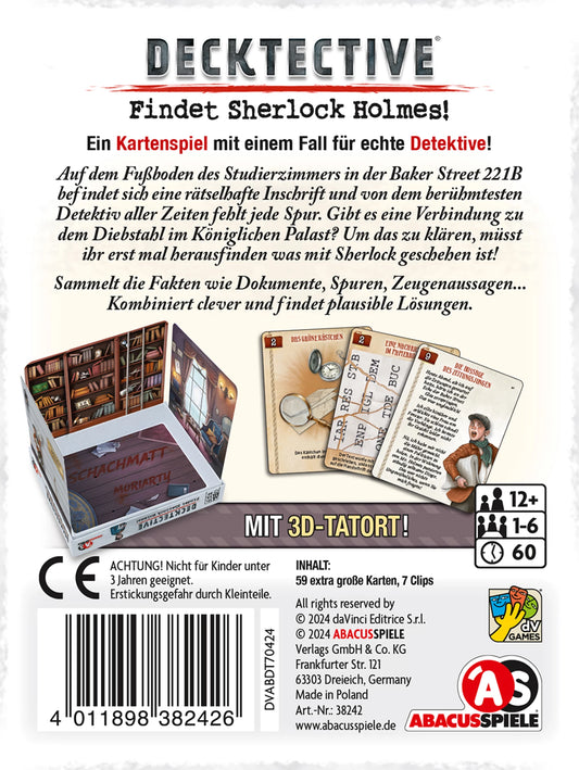 DECKTECTIVE - AUF DER SUCHE NACH SHERLOCK HOLMES (D)