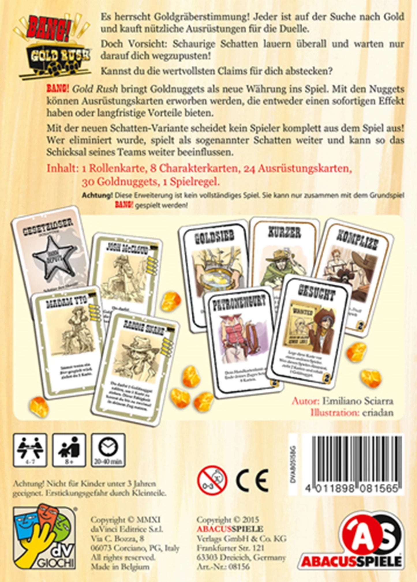 BANG! GOLD RUSH ERWEITERUNG (D)