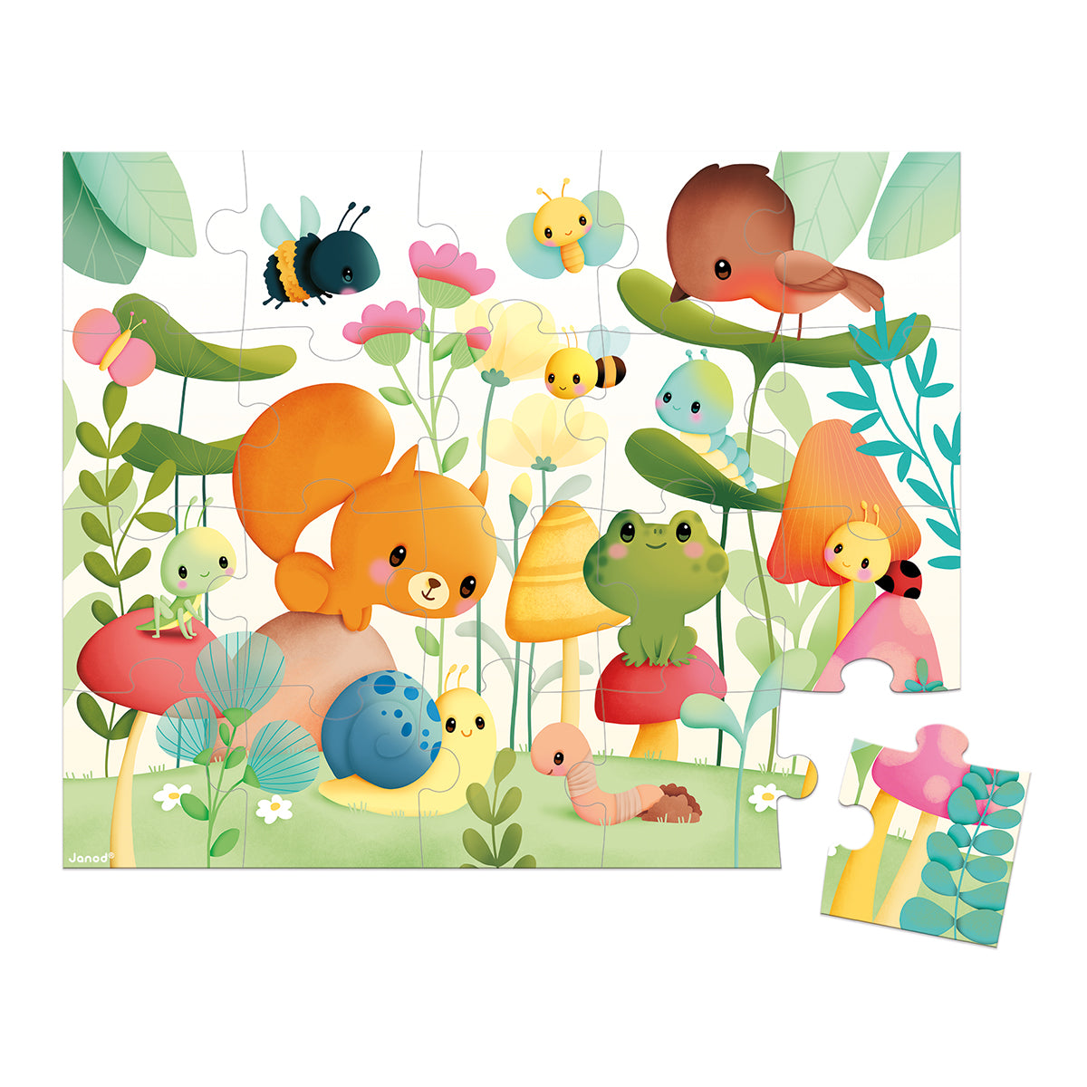 ASSEMBLE LE PUZZLE MES AMIS AU JARDIN 🔶