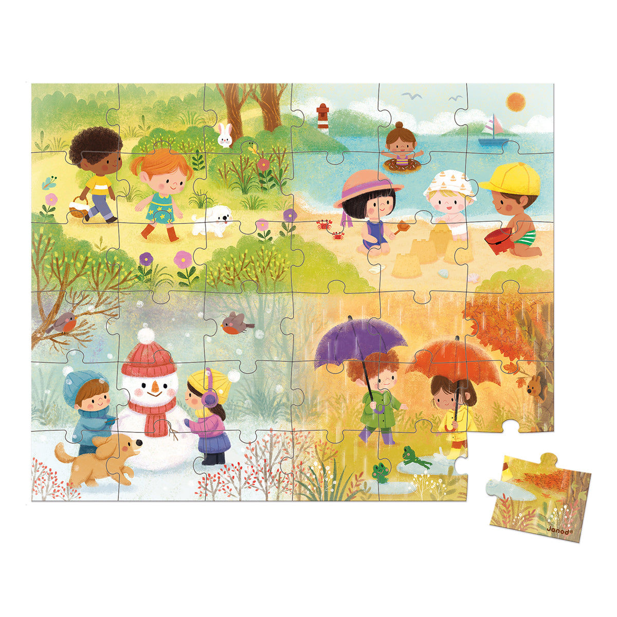 PUZZLE DES SAISONS, 36 PIÈCES 🔶