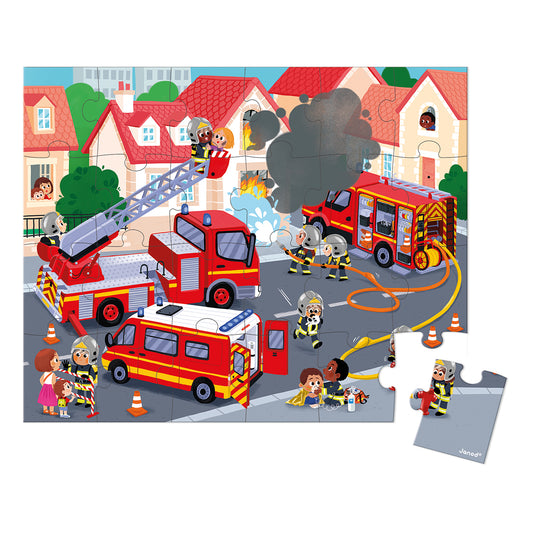 PUZZLE POMPIERS, 24 PIÈCES 🔶