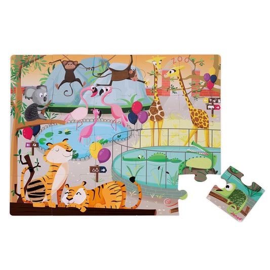 PUZZLE UNE JOURNÉE AU ZOO 20 PIÈCES 🔶