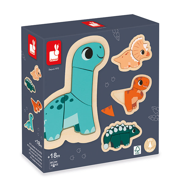 DINO 4 PUZZLE ÉVOLUTIFS 🔶