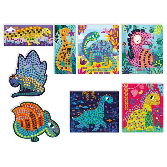 KIT CRÉATIF MOSAÏQUE DINOSAURE ÂGE 4+ 🔶
