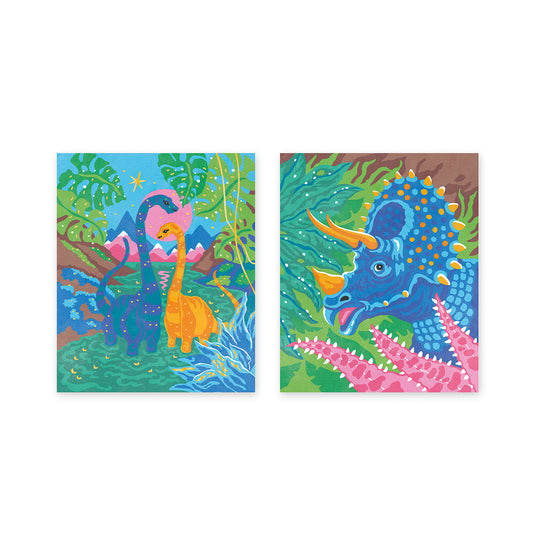 PEINS AVEC LES CHIFFRES DINOSAURES À PARTIR DE 7 ANS 🔶