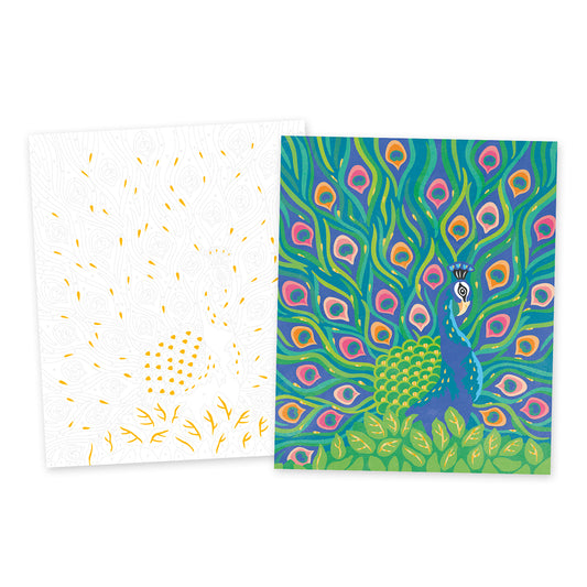 PEINS AVEC LES NOMBRES : OISEAUX (À PARTIR DE 7 ANS) 🔶