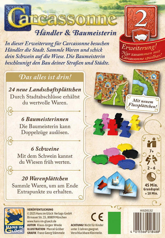CARCASSONNE - COMMERCIANTE E COSTRUTTORE (D)