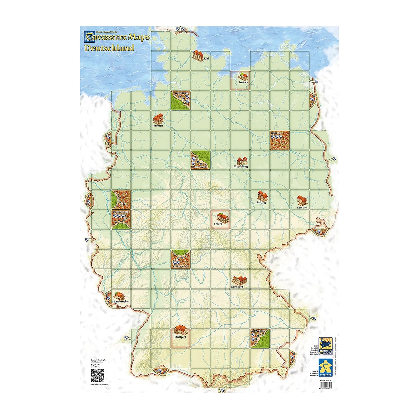 MAPPE DI CARCASSONNE - GERMANIA (D,F)