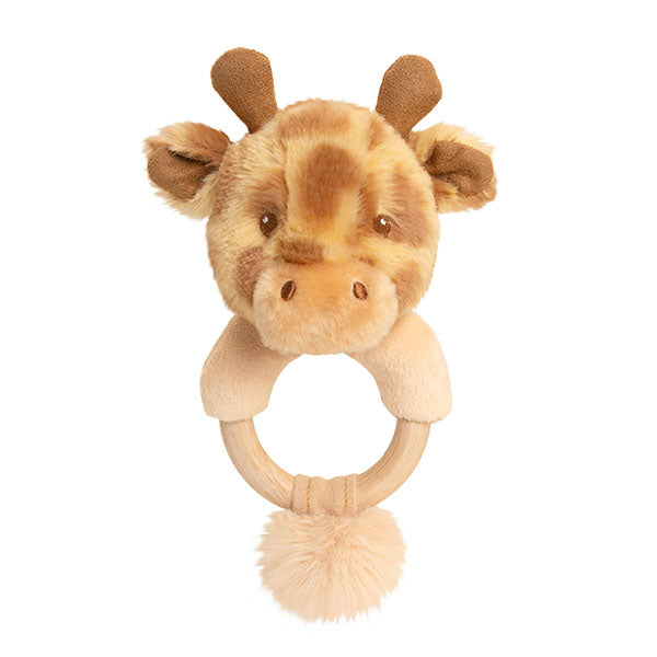 ANNEAU KEELECO BÉBÉ GIRAFE AVEC HOCHET 14 CM 🔶