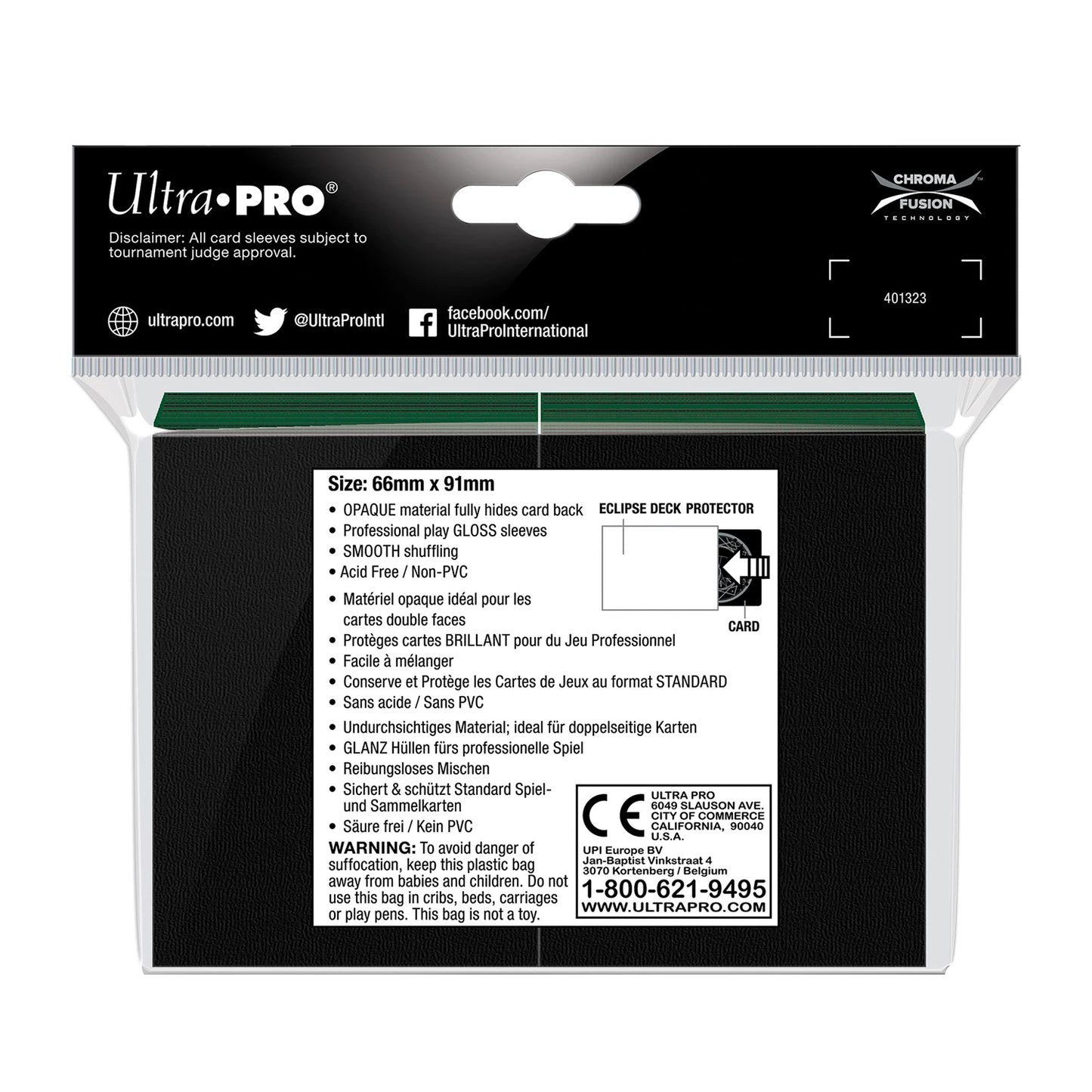 ECLIPSE GLOSS GREEN STANDARD KARTENHÜLLEN (100)