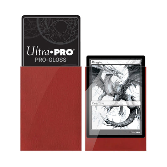 PRO-GLOSS RED STANDARD DECK PROTECTORS (50)