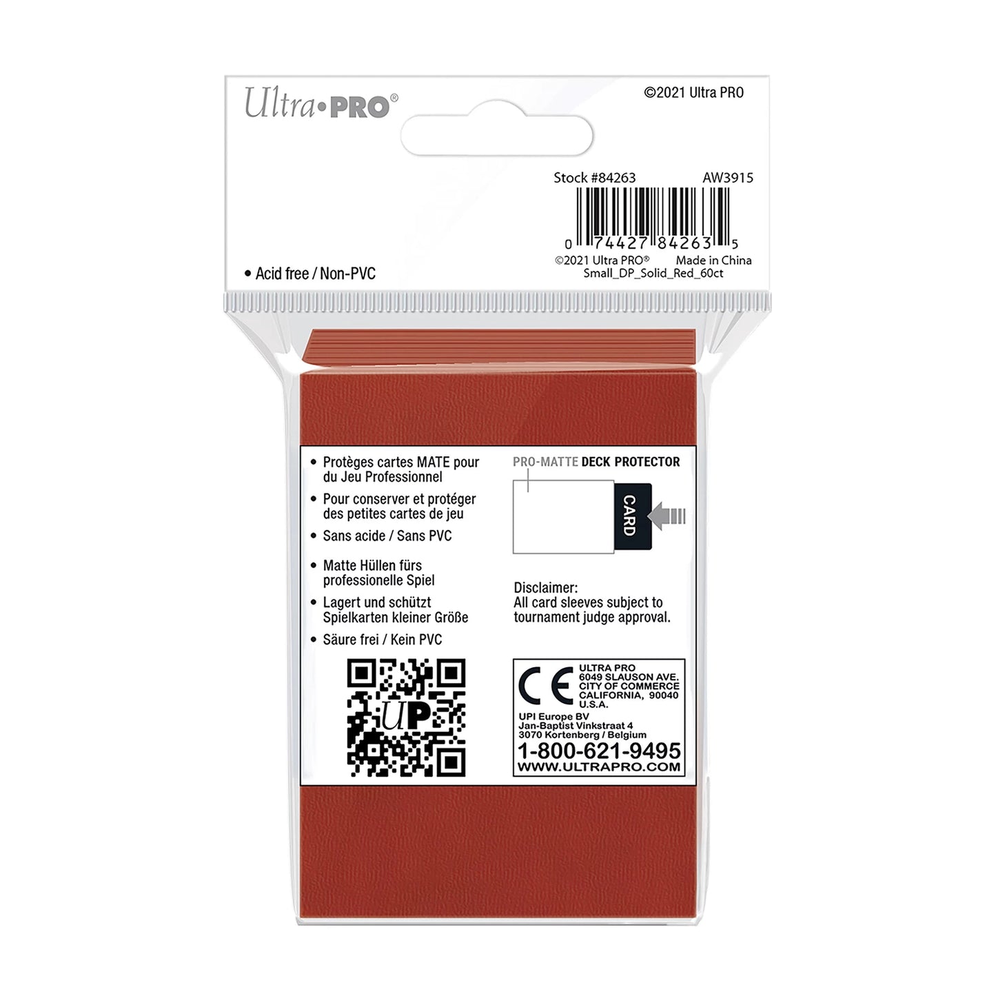 MANICHE PROTETTIVE PRO-MATTE RED DECK PROTECTOR SMALL (60)