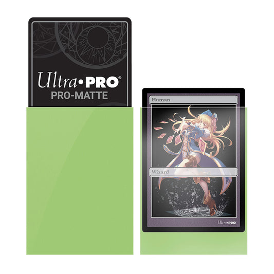 SCHUTZHÜLLEN FÜR DECKS PRO-MATTE LIME GREEN SMALL (60)