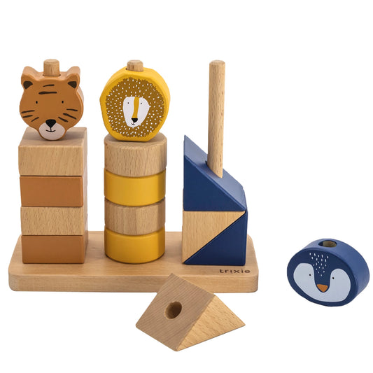 STAPELSPIEL AUS HOLZ MIT TIEREN