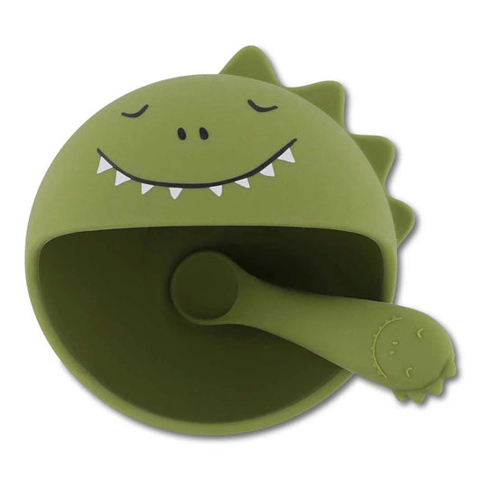 SILIKON-ESSSCHIRR-SET FÜR KINDER DINO