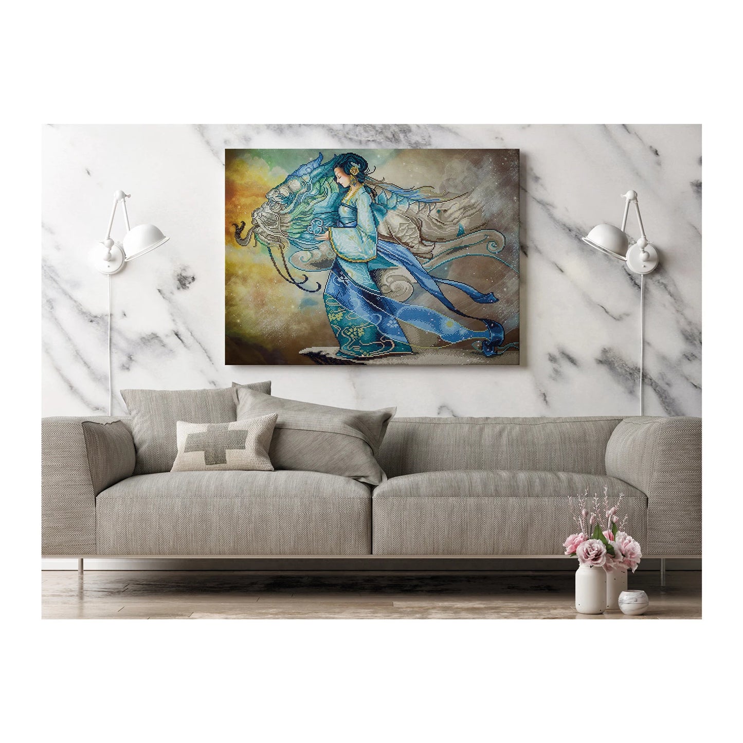DRAGON PAINTED DIAMOND PRINCESS