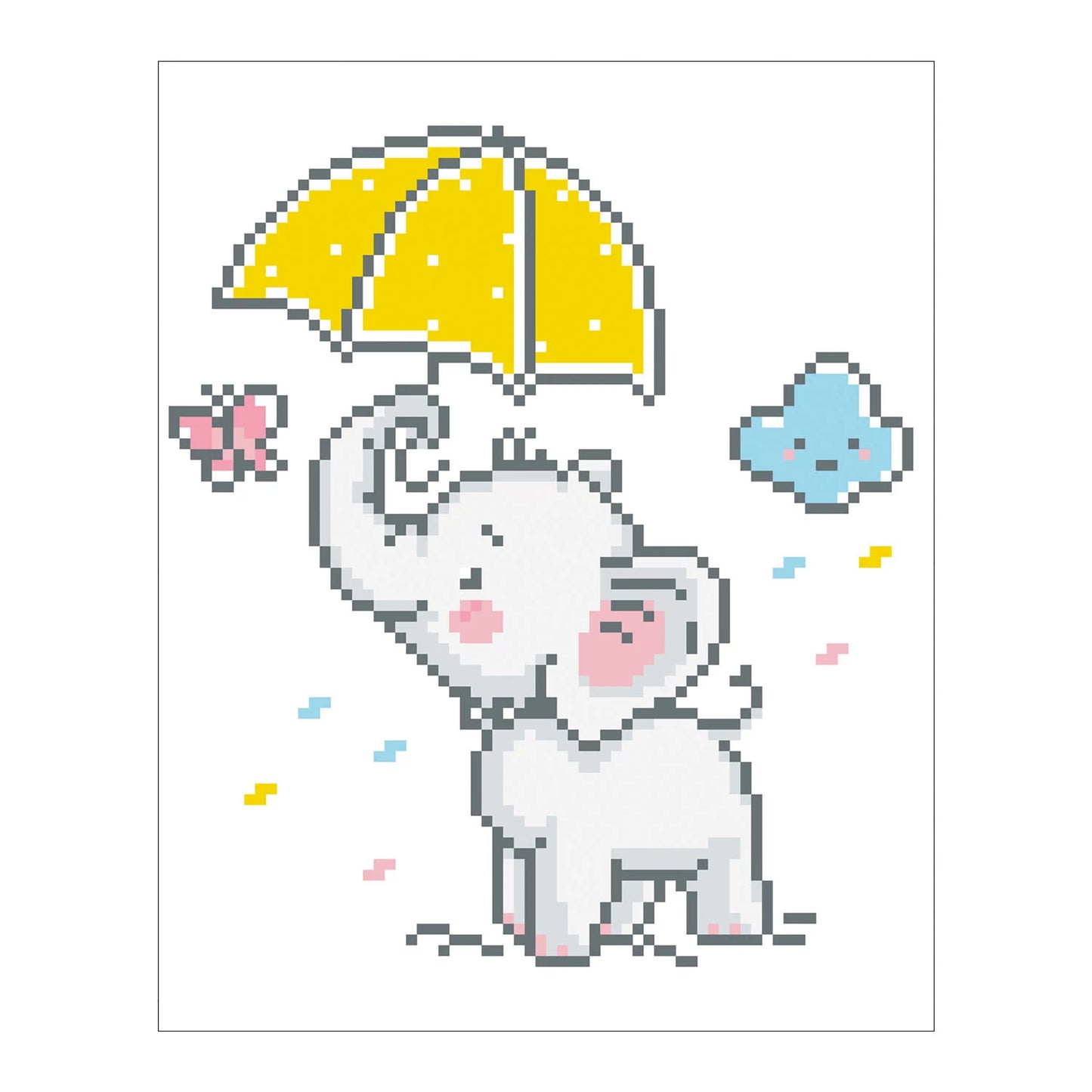 DIAMOND PAINTING BABY ELEPHANT