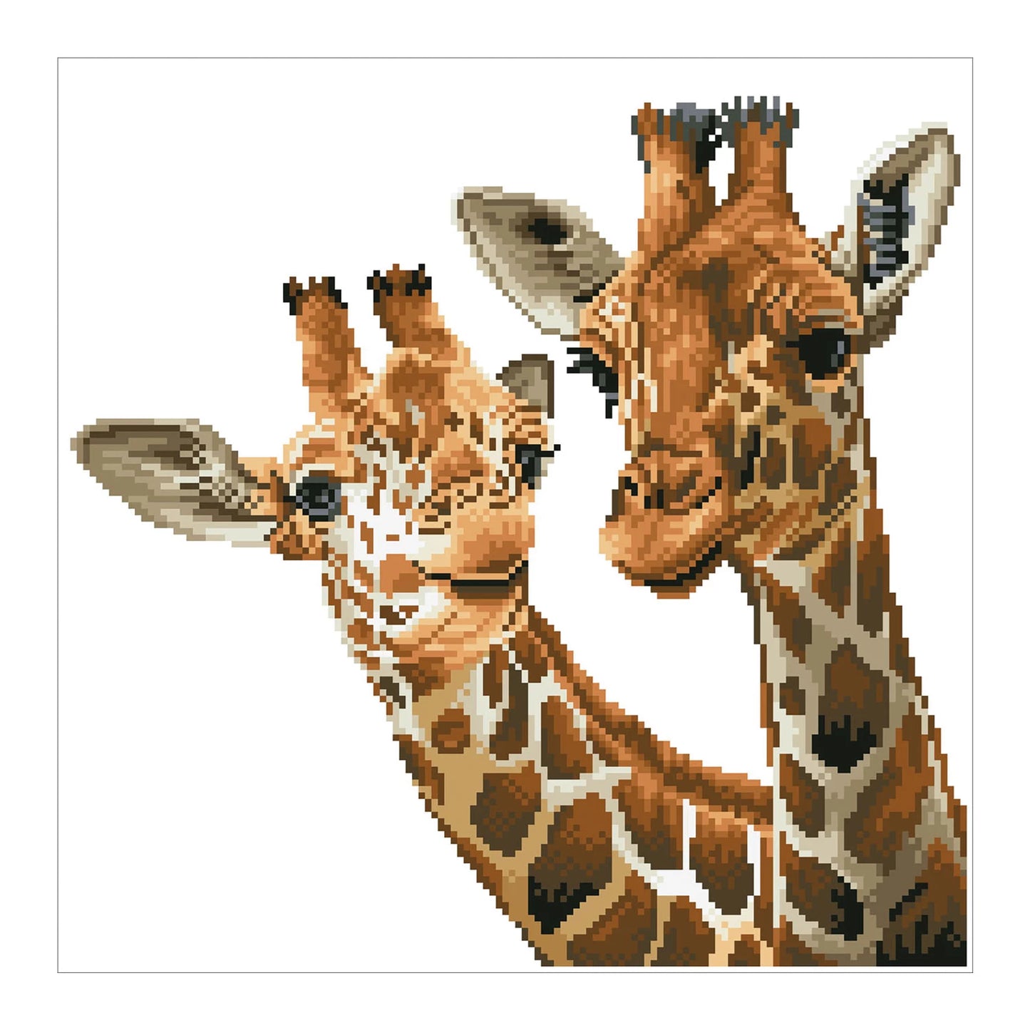 GIRAFFE CON PITTURA A DIAMANTE