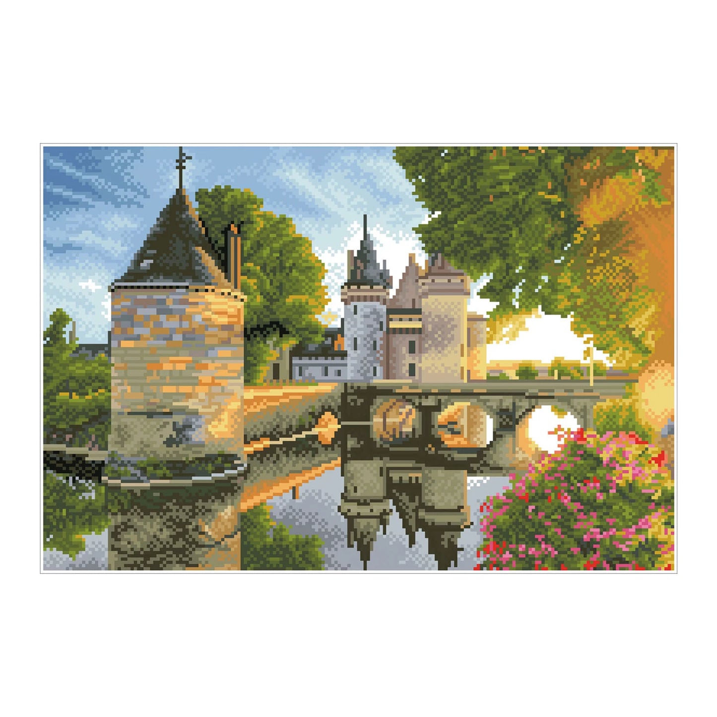 WASSERBURG DIAMANTGEMÄLDE