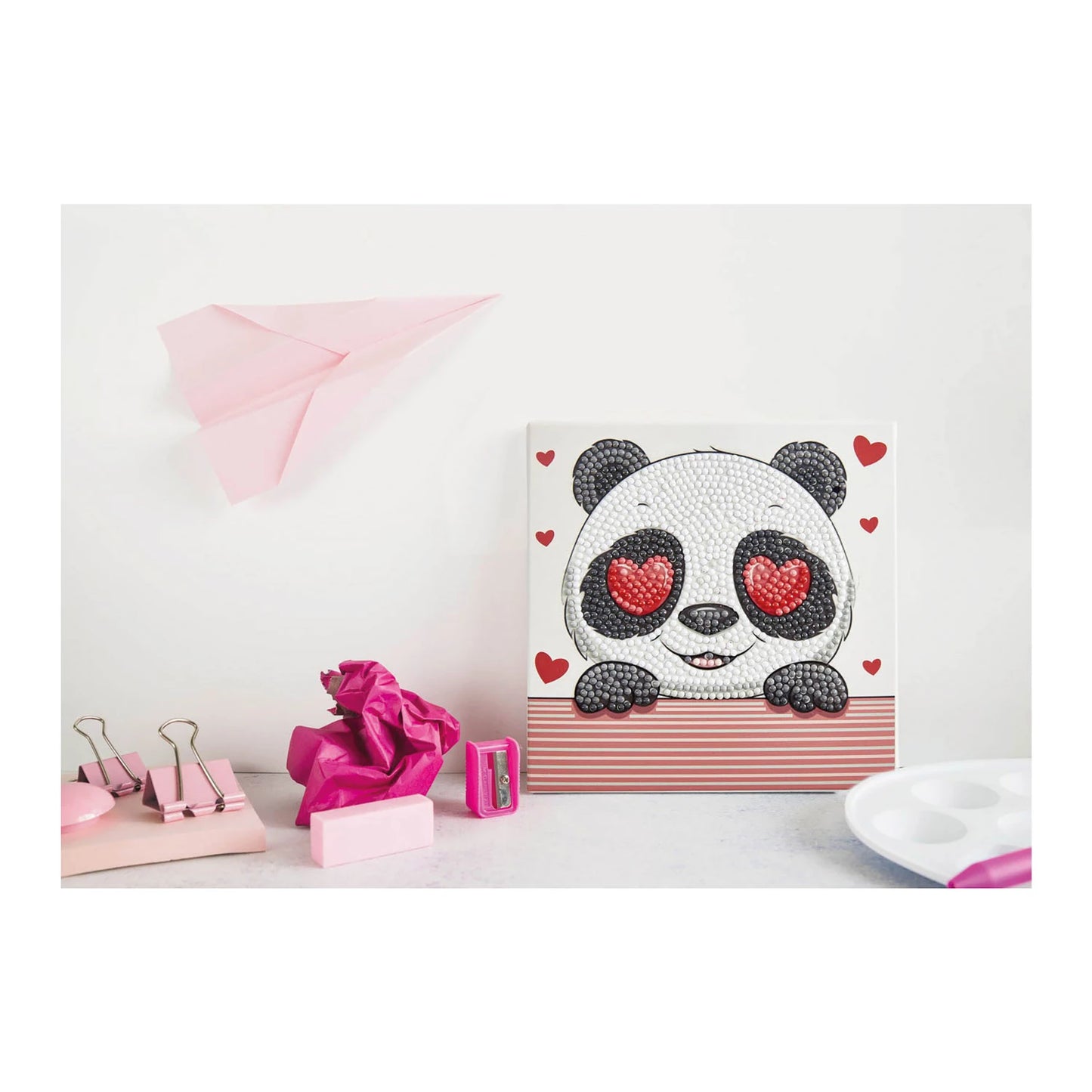 PITTURA A DIAMANTE PANDA LOVE