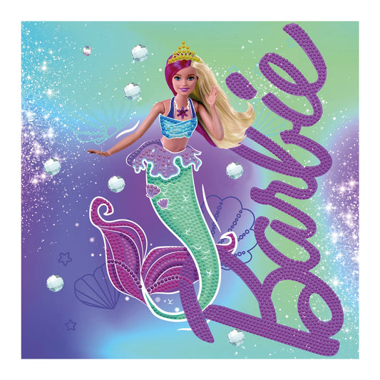BARBIE SIRENA CON PITTURA A DIAMANTE
