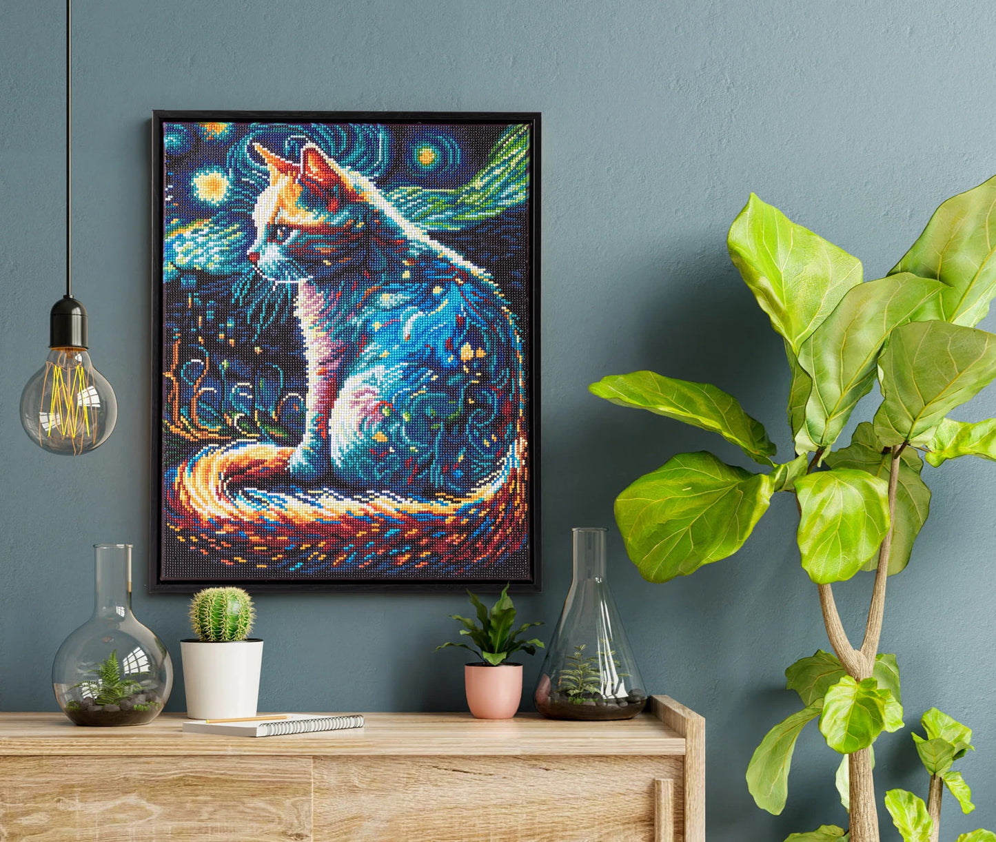 DIAMOND PAINTING NACHT MIEZE