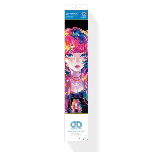 PITTURA A DIAMANTE NEON ANIME GIRL