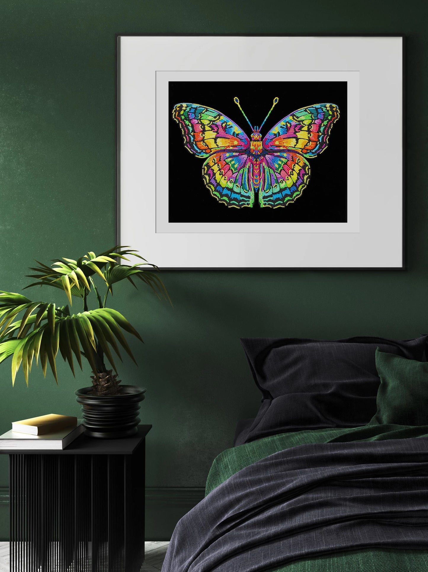 NEON-SCHMETTERLING DIAMANTBEMALT