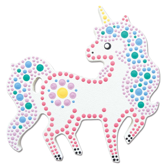SET DI PITTURA A PUNTI UNICORNO
