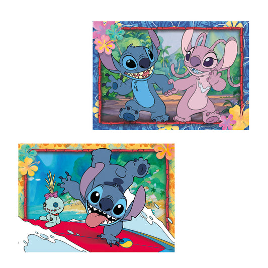 PUZZLE STITCH 2 × 20 PIÈCES – CLEMENTONI 🔶
