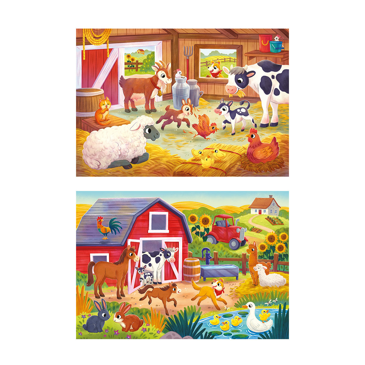 PUZZLE FERME 2 x 20 PIÈCES – CLEMENTONI 🔶
