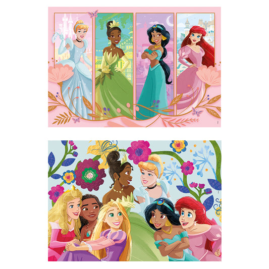 PUZZLE PRINCESSE 2 X 60 PIÈCES – CLEMENTONI 🔶