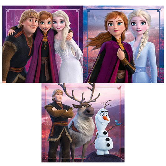 PUZZLE LA REINE DES NEIGES 3 × 48 PIÈCES – CLEMENTONI 🔶