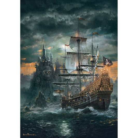 PUZZLE BATEAU DE PIRATE – 1500 PIÈCES – CLEMENTONI 🔶