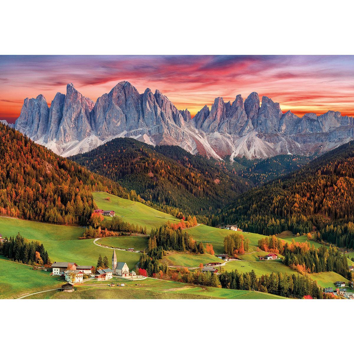 PUZZLE VAL DI FUNES – 2000 PIÈCES – CLEMENTONI 🔶