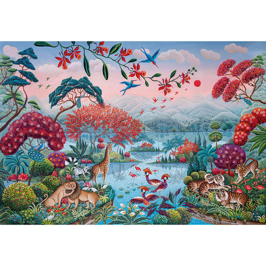 PUZZLE JUNGLE PACIFIQUE – 2000 PIÈCES – CLEMENTONI 🔶